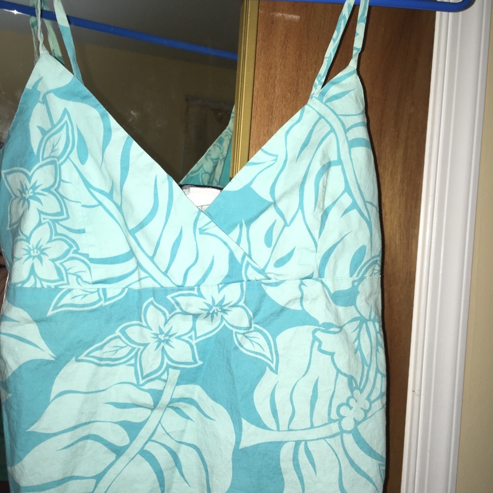 Ocean Drive Tank Top Hibiscus Print